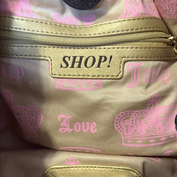 Juicy Couture Royal Couture Pink Velour Shoulder Bag - Picture 10 of 13